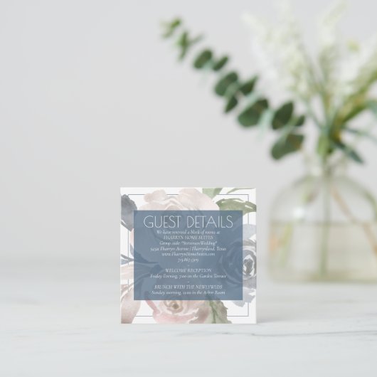 ほこりっぽいフローラ | Smoky Soft Pastelの結婚詳細 エンクロージャーカード (スタンド正面)