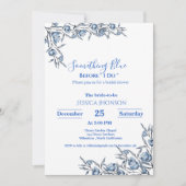 ほこりっぽいブライダルシャワー 招待状 (正面)