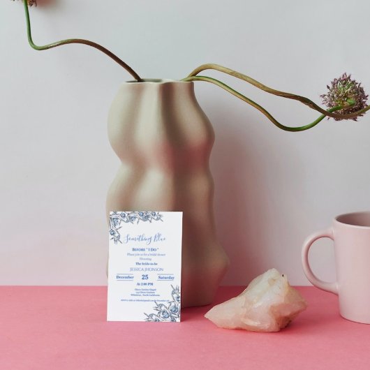 ほこりっぽいブライダルシャワー 招待状