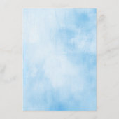 ほこりっぽいブルーとピンクのフローラをテーマにしたメニュー メニュー (裏面)