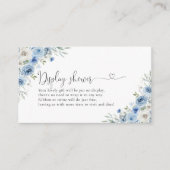 ほこりっぽいブルーアイボリーディスプレイシャワーエンクロージャカード エンクロージャーカード (正面)