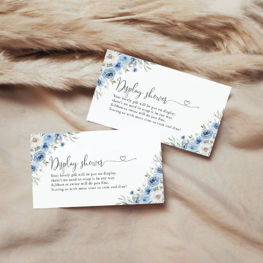 ほこりっぽいブルーアイボリーディスプレイシャワーエンクロージャカード エンクロージャーカード