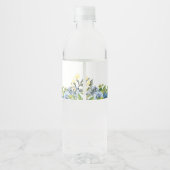 ほこりっぽいブルーイエローボタニッ結婚クス ペットボトルラベル (裏面)