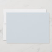 ほこりっぽいブルーウィンターベイビーシャワーフォト招待状 招待状 (裏面)