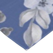 ほこりっぽいブルーウォーター色の牡丹タペストリー テーブルクロス (アングル)