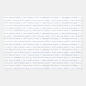 ほこりっぽいブルーカスタムハッピーバースデーウィズラブ ラッピングペーパーシート (正面2)