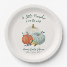 ほこりっぽいブルーカボチャ赤ちゃんシャワー