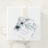 ほこりっぽいブルークリームアネモネピーニー結婚ズ フェイバータグ (インサイチュ)