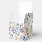 ほこりっぽいブルークリームフローラシームレスパターン フェイバーボックス (オープン)