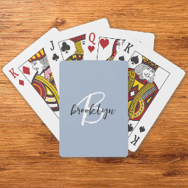 ほこりっぽいブルースクリプトモノグラム トランプ