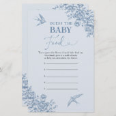 ほこりっぽいブルーチノワセリー推測ベビーフードゲーム (正面/裏面)