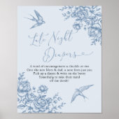 ほこりっぽいブルーチャイノエリーベビー深夜おむつ ポスター (正面)