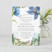 ほこりっぽいブルーチューリップピーニーブライド女弁当店 招待状 (スタンド正面)