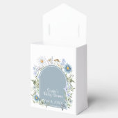 ほこりっぽいブルーティーパーティーベビーイン開花ベビーシャワー フェイバーボックス (オープン)