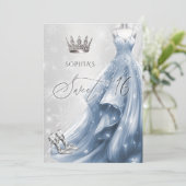 ほこりっぽいブルードレススノーフレーク冬の甘い16 招待状 (スタンド正面)