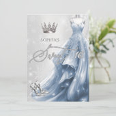 ほこりっぽいブルードレススノーフレーク冬の甘い16 招待状 (スタンド正面)