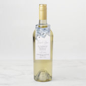 ほこりっぽいブルーバラ花結婚花脚本ありがとう ボトルネックタグ (ボトル)