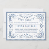 ほこりっぽいブルーパペルピカドメキシコの男の赤ちゃんシャワー 招待状 (正面)