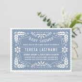 ほこりっぽいブルーパペルピカドメキシコの男の赤ちゃんシャワー 招待状 (スタンド正面)