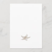 ほこりっぽいブルービーチ結婚式QRコード詳細 エンクロージャーカード (裏面)