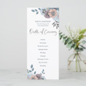 ほこりっぽいブルーピンクスタイリッシュ花模様ス結婚クリプト プログラム (スタンド正面)