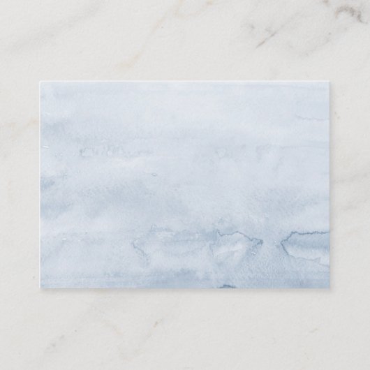 ほこりっぽいブルーピンクフローラベビーブックリクエスト 名刺 (裏面)