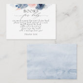 ほこりっぽいブルーピンクフローラベビーブックリクエスト 名刺 (正面/裏面)