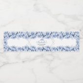 ほこりっぽいブルーフローラキンセアニェラウォーターボトルラベル ペットボトルラベル (シングルラベル)