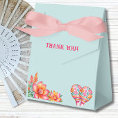 ほこりっぽいブルーフローラフィエスタメキシコベビーシャワー フェイバーボックス