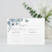 ほこりっぽいブルーフローラレシピカード (スタンド正面)