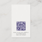 ほこりっぽいブルーフローラロマンス詳細エンクロージャカード エンクロージャーカード (裏面)