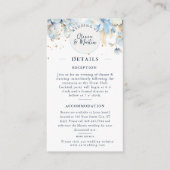 ほこりっぽいブルーフローラロマンス詳細エンクロージャカード エンクロージャーカード (正面)