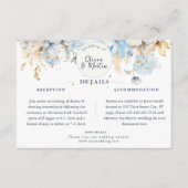 ほこりっぽいブルーフローラロマンス詳細エンクロージャカード エンクロージャーカード (正面)