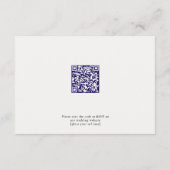 ほこりっぽいブルーフローラロマンス詳細エンクロージャカード エンクロージャーカード (裏面)