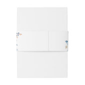 ほこりっぽいブルーフローラ冬の結婚式 招待状ベリーバンド (裏面例)