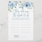 ほこりっぽいブルーフローラ新婦は何歳になる予定だった (正面)