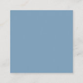 ほこりっぽいブルーフローラ結婚披露宴エンクロージャカード エンクロージャーカード (裏面)