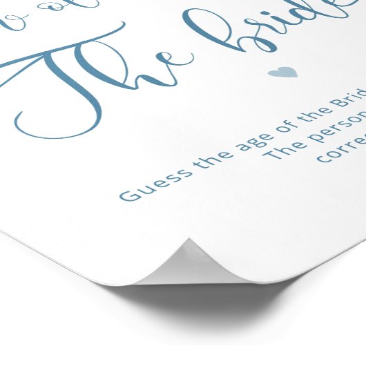 ほこりっぽいブルーフローラ花嫁の年齢 ポスター (角)