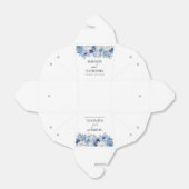 ほこりっぽいブルーフローラ花庭園の結婚式 フェイバーボックス (折り畳みなし)