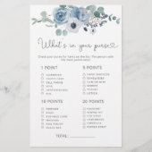 ほこりっぽいブルーブライダルあなたの財布ゲームの中に何がある (正面)