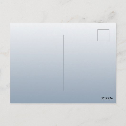 ほこりっぽいブルーブルゴーニュ花模様結婚式招待状 ポストカード (裏面)