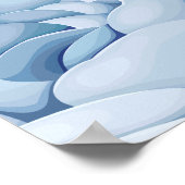 ほこりっぽいブルーベビーイン開花ベビーシャワーへようこそ ポスター (角)