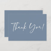 ほこりっぽいブルーベビーシャワーありがとうノートカード ノートカード (正面/裏面)