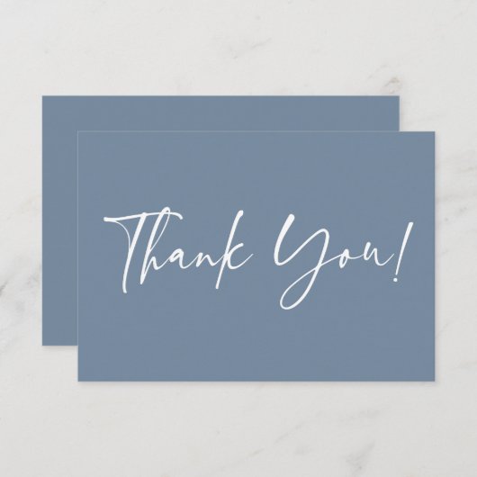 ほこりっぽいブルーベビーシャワーありがとうノートカード ノートカード (正面/裏面)