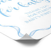 ほこりっぽいブルーボウボーイ赤ちゃんシャワー本ベビーゲーム ポスター (角)