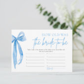 ほこりっぽいブルーボウ新婦は何歳になったか 招待状 (スタンド正面)