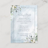 ほこりっぽいブルーボタニカルグリーナリーウォーター詳細 エンクロージャーカード (正面)