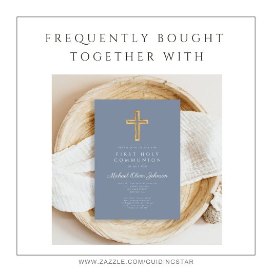 ほこりっぽいブルーボーイ宗教十字第1聖餐式 出欠カード