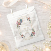 ほこりっぽいブルーミスティバラ花金ゴールド《キリスト教》洗礼式や命名式 フェイバーバッグ (クリップ留めされた状態)