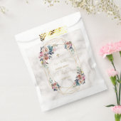 ほこりっぽいブルーミスティバラ花金ゴールド《キリスト教》洗礼式や命名式 フェイバーバッグ (封をした状態)